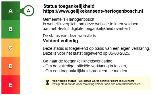 Label Status A - Gelijke Kansen 's-Hertogenbosch